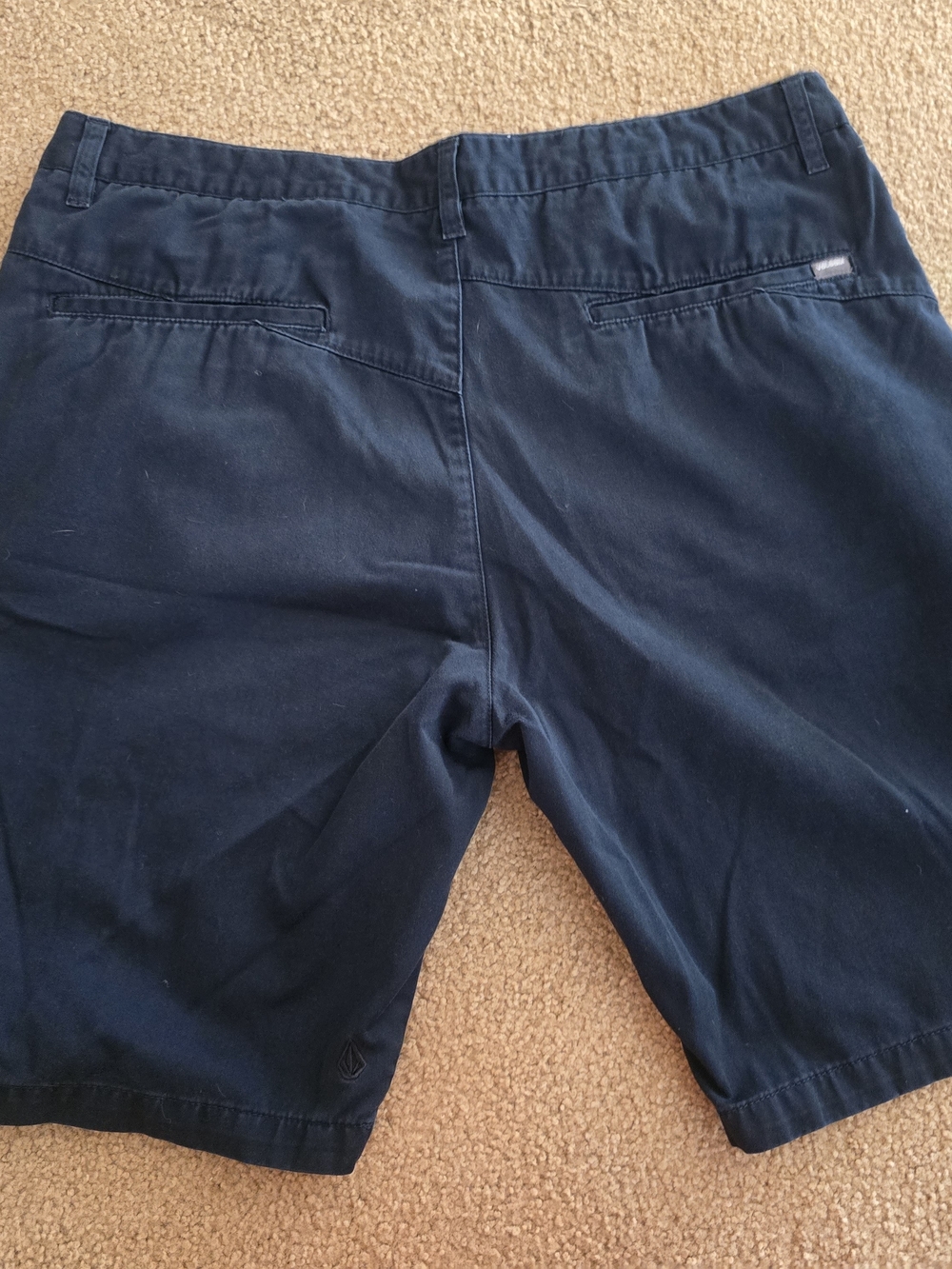 Volcom Men's Navy Flat Front Shorts